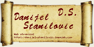 Danijel Stanilović vizit kartica